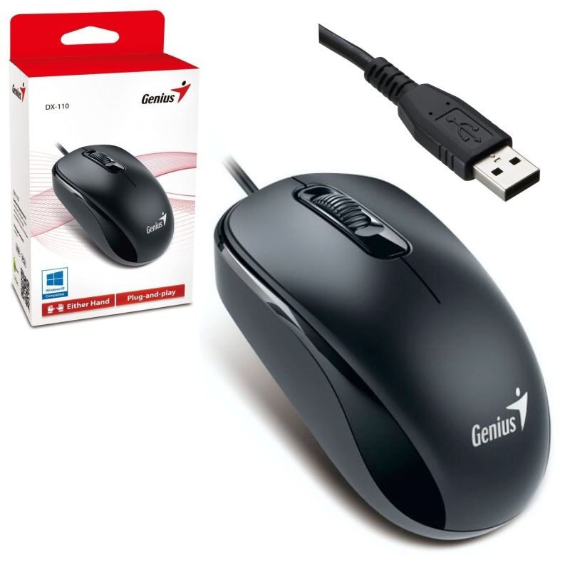 MOUSE GENIUS DX-110 USB BLACK