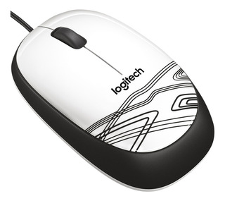 MOUSE LOGITECH M105 BLACK/RED WHITE