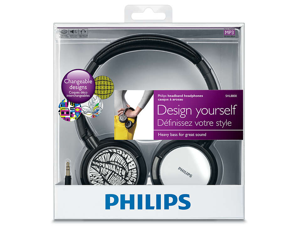 AURICULAR PHILIPS SHL8800 4 CUBIERTAS  INTERCAMBIABLES