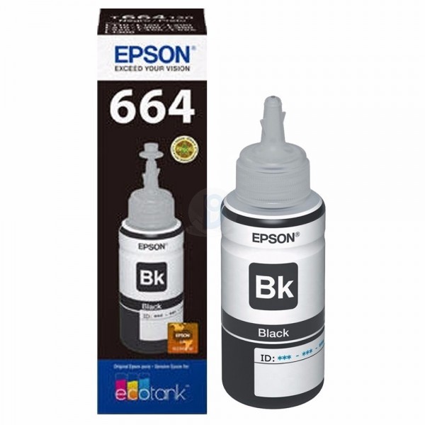 BOTELLA TINTA EPSON T664 NEGRO PARA L110 L200 L210