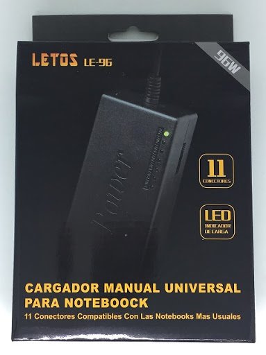 CARGADOR NOTEBOOK UNIVERSAL 96W 12-24V LETOS