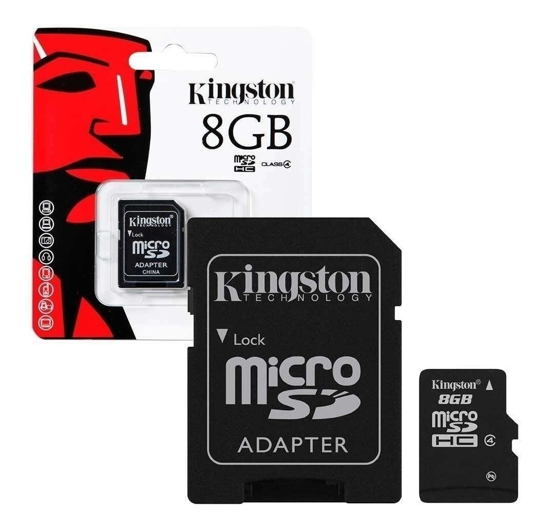 MEMORIA MICRO SD  8GB + ADAPTADOR KINGSTON