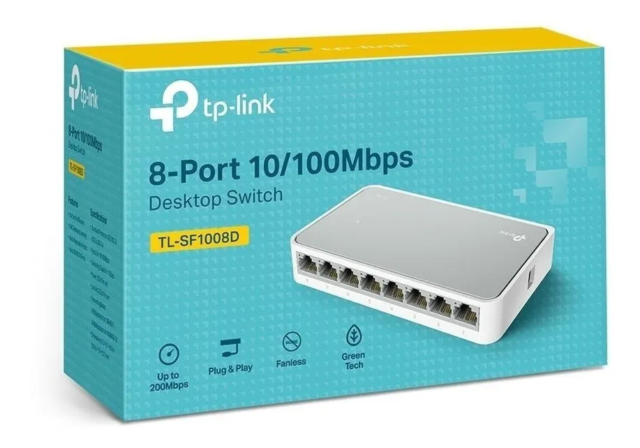 SWITCH  8P TP-LINK SF1008D 8P 10/100 DESKTOP