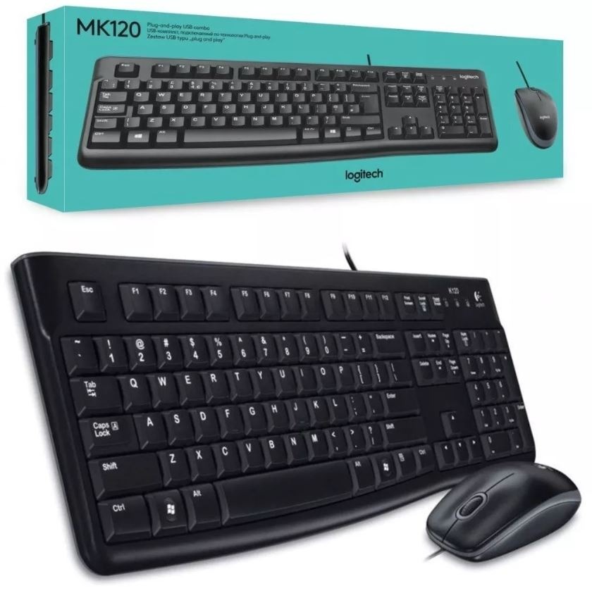 TECLADO+MOUSE LOGITECH MK-120 USB