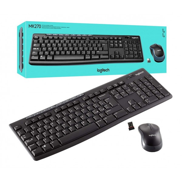 TECLADO+MOUSE LOGITECH WIRELESS MK-270