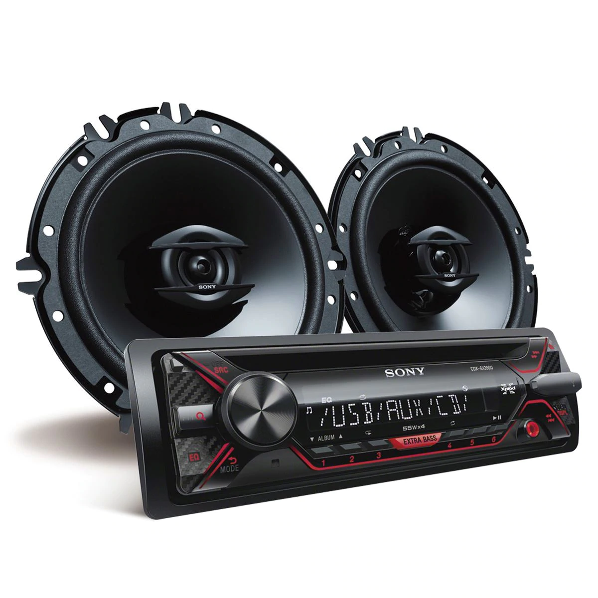 AUTOSTEREO SONY CXS-3116F + JUEGO PARLANTES