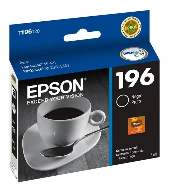 CARTUCHO EPSON T196120-AL NEGRO P/XP-401