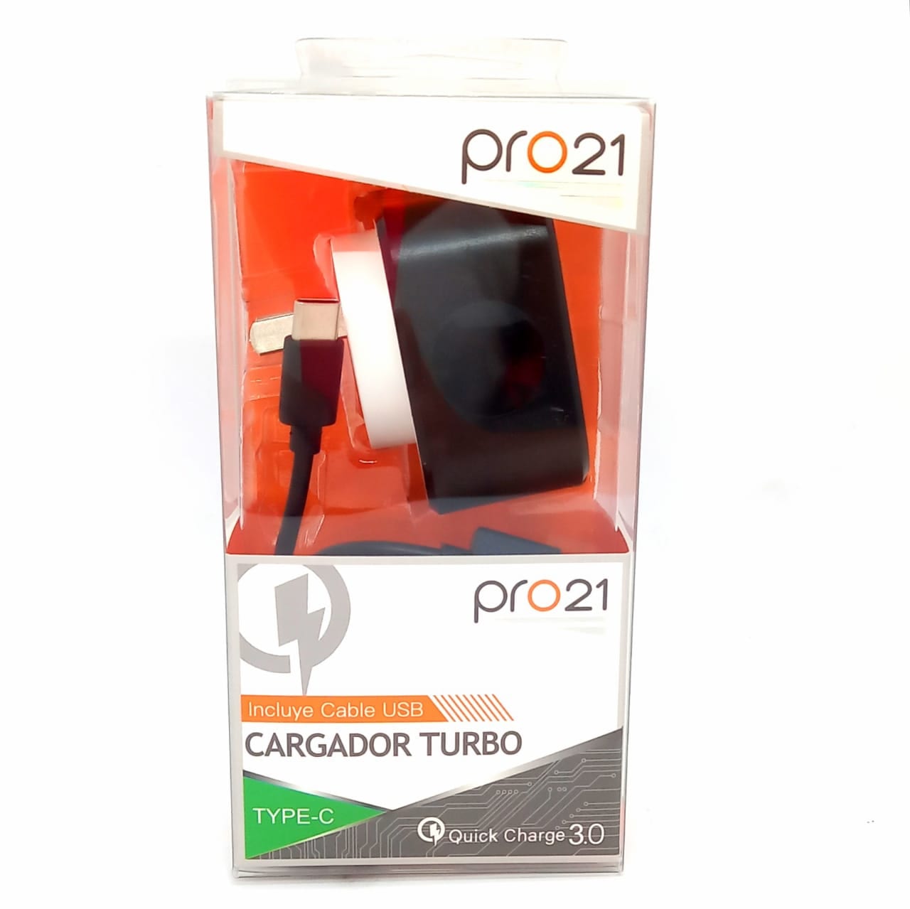 CARGADOR 220V A USB-C 9V QUICK CHARGE 3.0 PRO 21